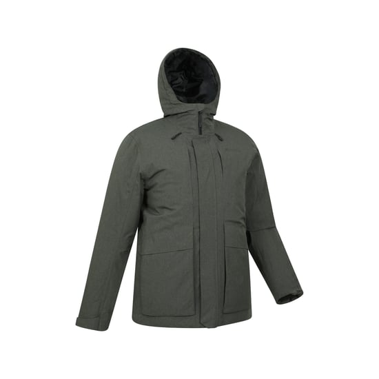 Mountain Warehouse Mens Tempest Waterproof Padded Jacket (Khaki Green) - Image 4