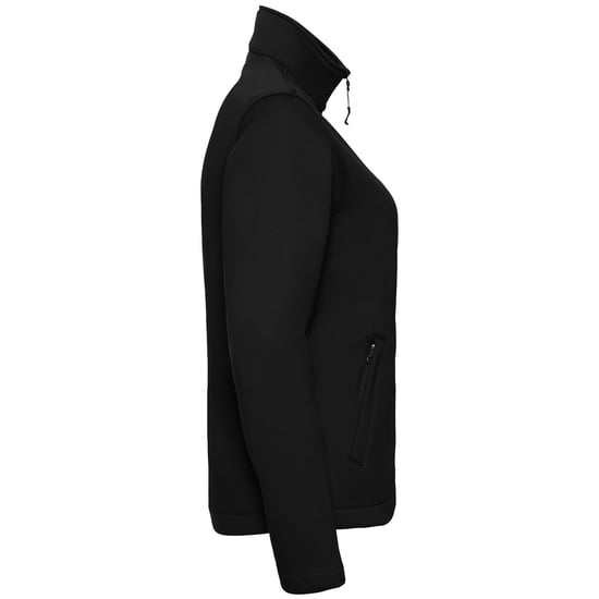 Russell Dames/Dames Slim Soft Shell Jasje (Zwart) - Image 3