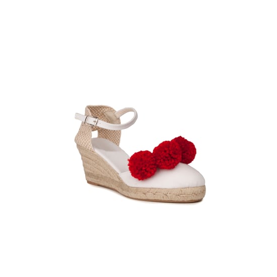 Confortable wedge sandal Maria Graor in White