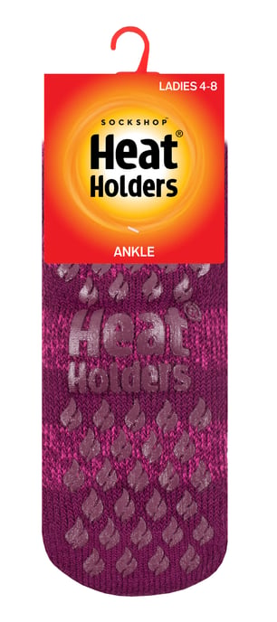 Värmehållare - Halksockor för damer med halkskydd, termiska fotledssockor med grepp - Image 2