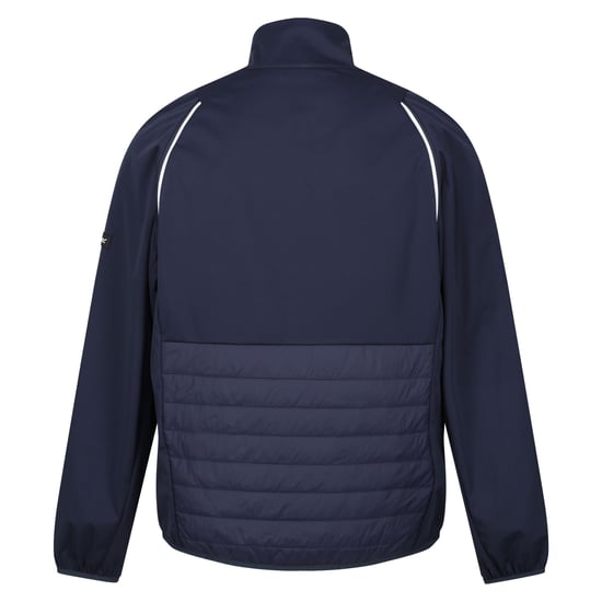Regatta Mens Steren Hybrid Soft Shell Jacket (Navy/Danger Red)