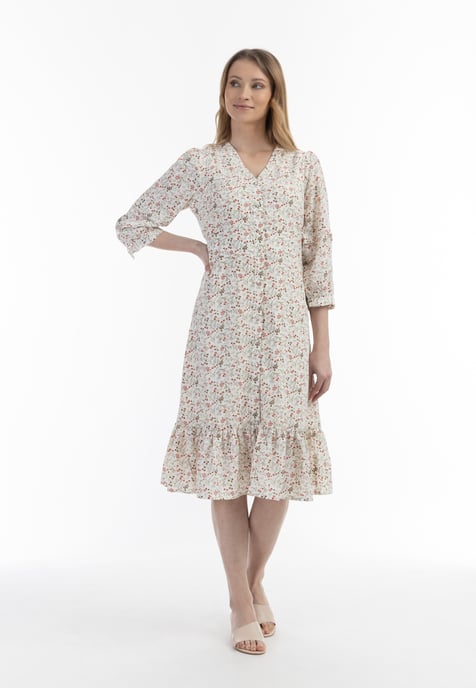 usha floral print midi dress