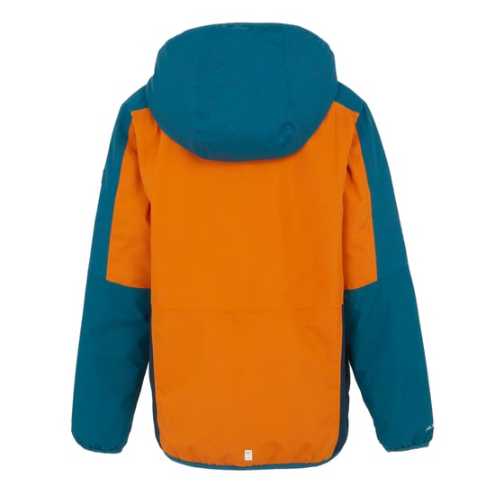Regatta Childrens/Kids Volcanics VIII Terrain Print Reflective Jacket (Fox/Moroccan Blue)