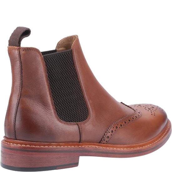 Cotwold Mens Siddington Leder Elasticated Dress Boot (Bruin) - Image 2
