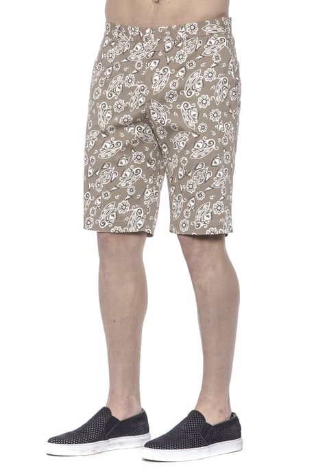 PT Torino Men's Beige Cotton Short
