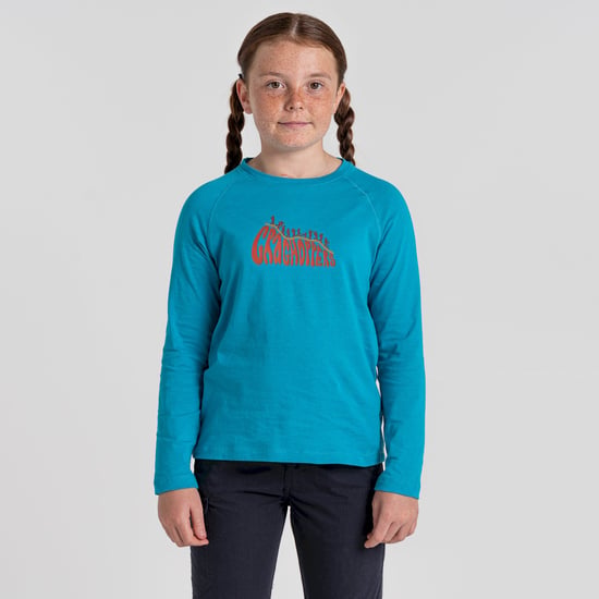 Bates LS T-Shirt Scuba Blue Bubble
