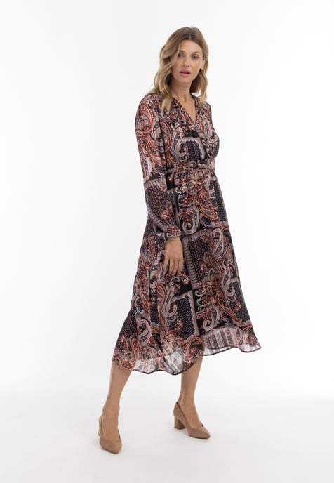 usha paisley print maxi dress nowles