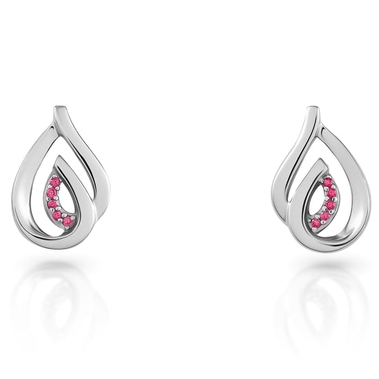 Orphelia 'Dazzle' Dames 925 Sterling Zilveren Stud Oorbellen - Zilver ZO-7518/R - Image 1