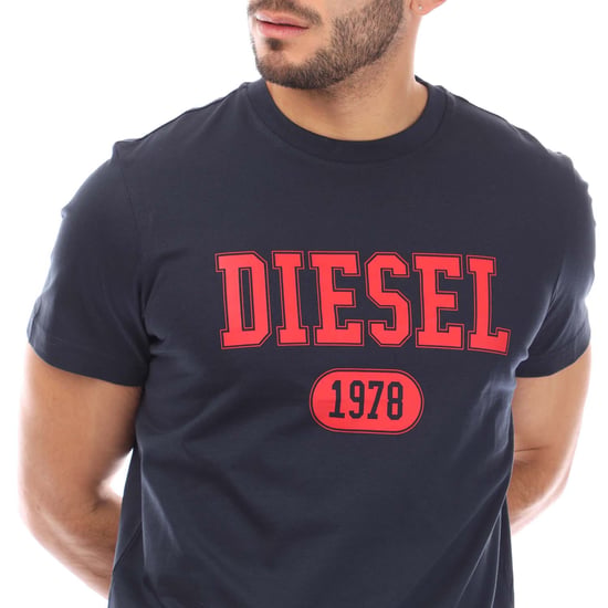 Men's Diesel T-Diegor 1-A T-Shirt in Navy - Image 2