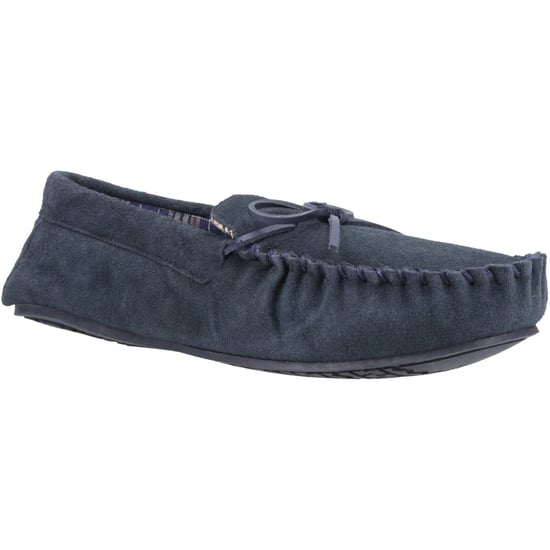 Hush Puppies Clyde Suede Tofflor i marinblå för män - Image 1