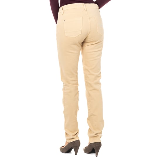 Stretch elastic pants with skinny-cut hems LWT010 woman