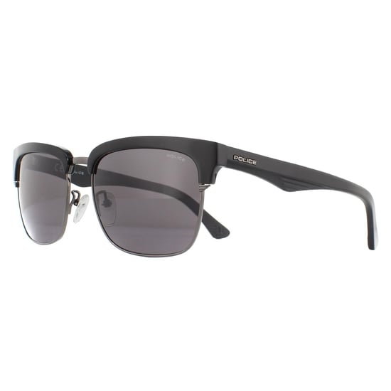 Police Sunglasses SPL354 Blackbird 1 V30P Black Grey Polarized