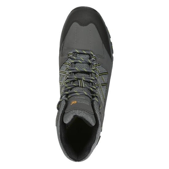 Regatta Mens Sandstone Safety Shoes (Briar Grey/Lime)