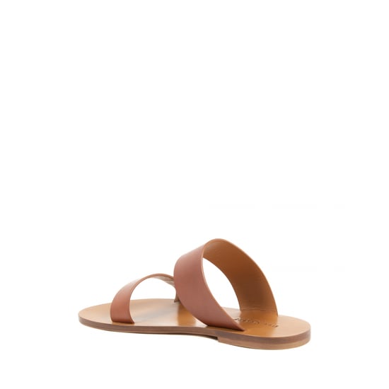 Dee Ocleppo Womens Flat Sandal Tan OC3501 VITELLO CUOIO