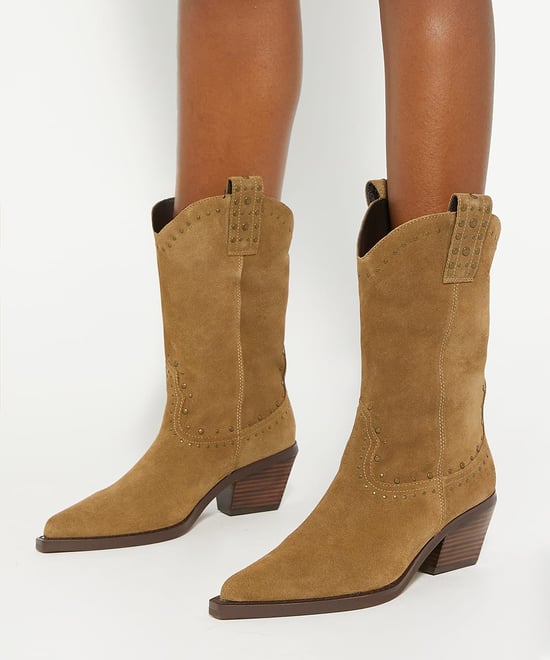 Dune Ladies Podeo - Embellished Block Heel Cowboy Boots - Image 3