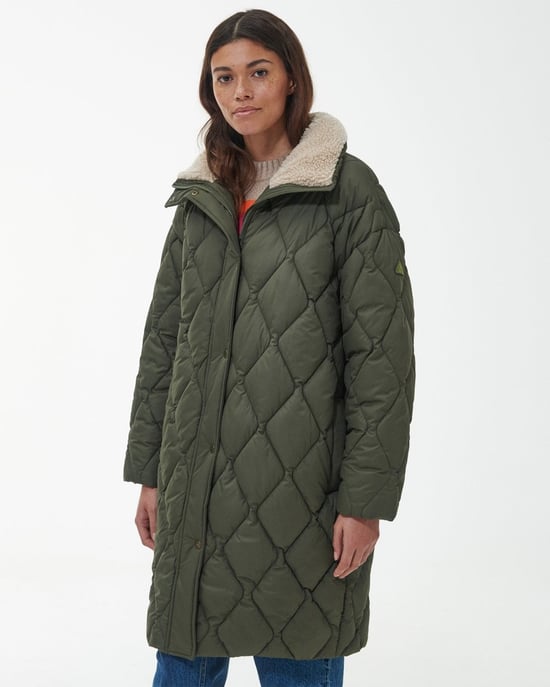 Barbour Samphire Womens Long Quilted Jacket