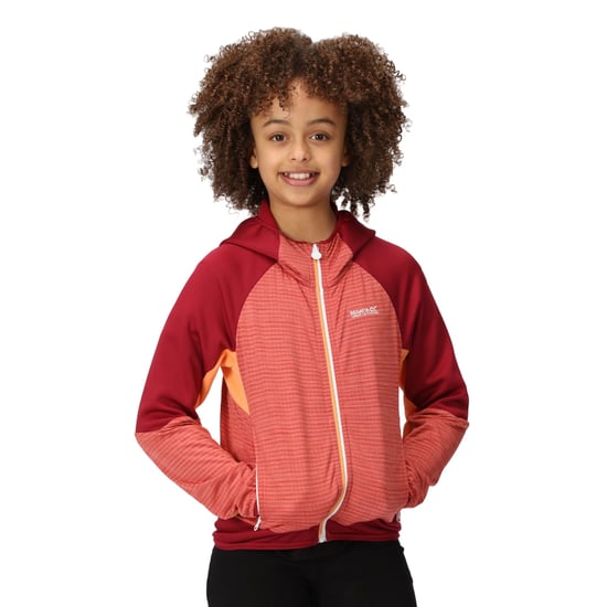 Regatta Childrens/Kids Prenton II Hooded Soft Shell Jacket (Mineral Red/Rumba Red)