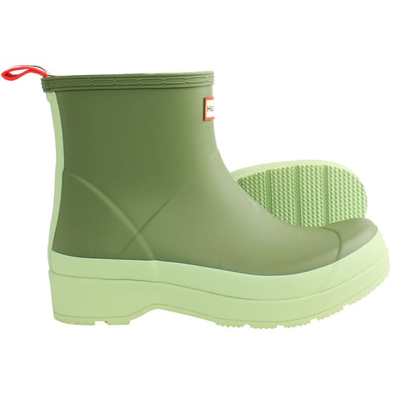 Hunter Play Short Mens Light Green Wellington Boots - Image 2