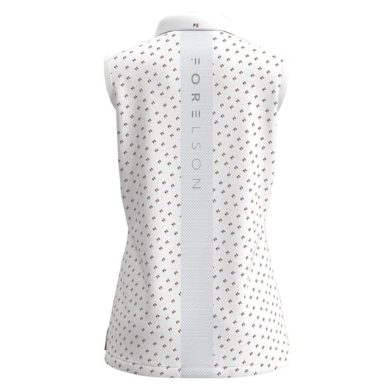 Forelson Dames/Dames Buckland Patroon Poloshirt (Wit) - Image 2