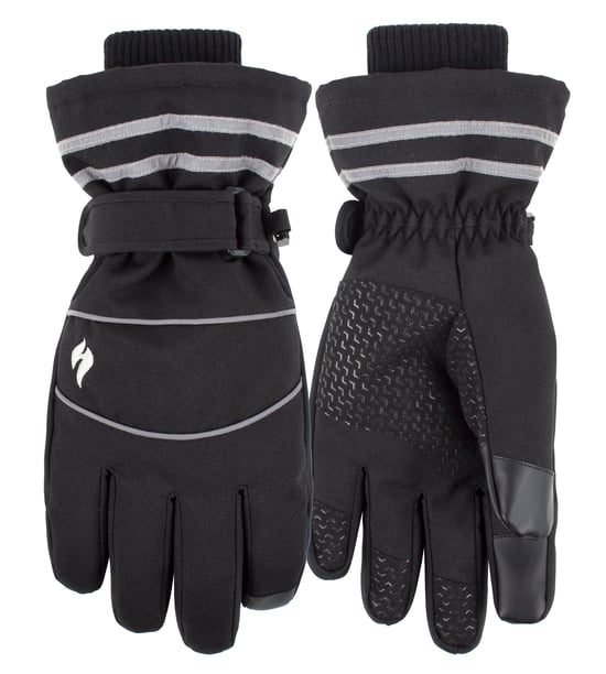 Heat Holders Mens Workforce Touchscreen-handskar med elastisk mudd - Image 1