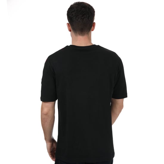 Men's adidas Originals Adicolor 3D Trefoil 3-Stripes T-Shirt in black pink