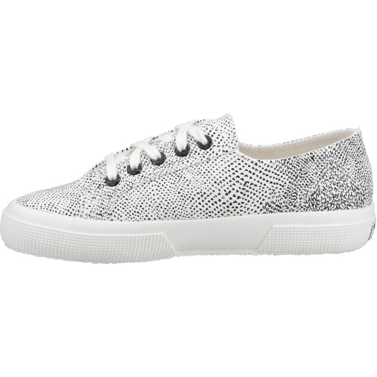 Superga 2730 Micro Faux Snake Faux Leather Damestrainers Wit Avorio/Zwart Slang - Image 4