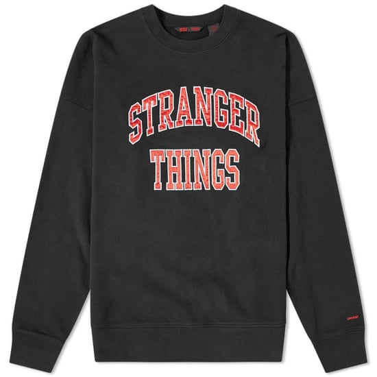 Levi's® x Stranger Things Black 'STRANGER THINGS' Oversized Sweatshirt - Image 1