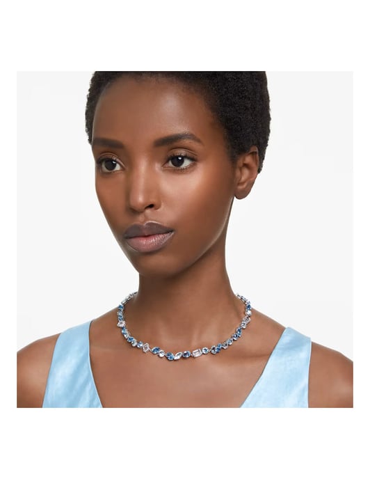 Swarovski 'Gema' Women's Base Metal Necklace - Silver 5666007