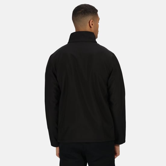 Regatta Mens Ablaze Printable Softshell Jacket (Black/Black)