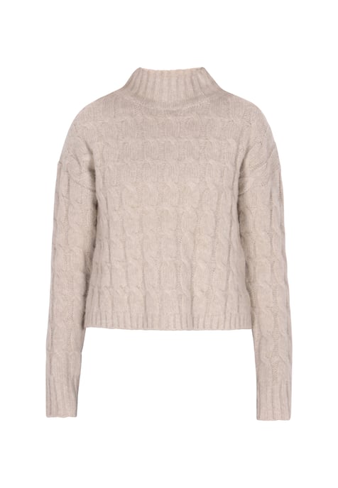 Dreimaster Jumper Dames licht bruin melange - Image 1