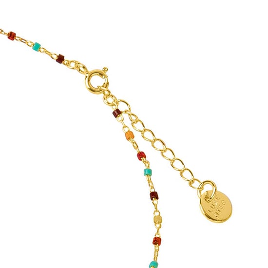 Luxenter Multicolour Hydrothermal Quartz necklace finished in 18K yellow gold - Nespo