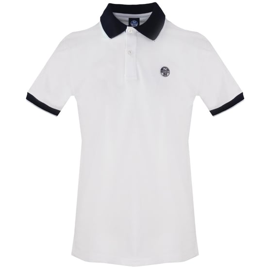 North Sails Contrast Collar White Polo - Image 1