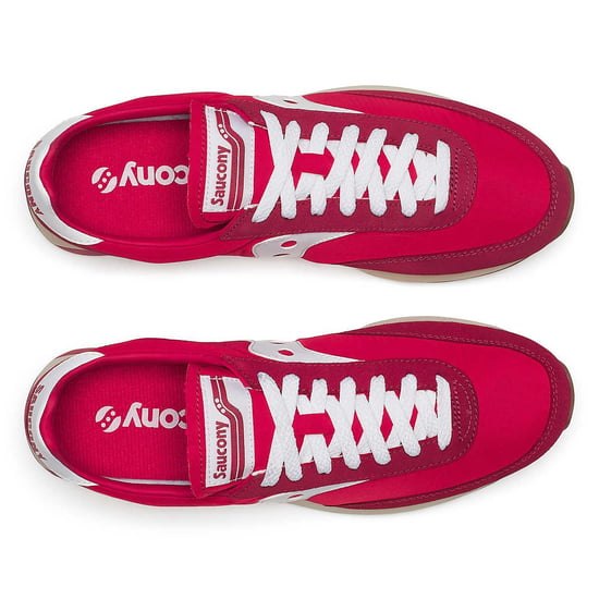Saucony Trainer 80 Red/White Trainers - Image 5