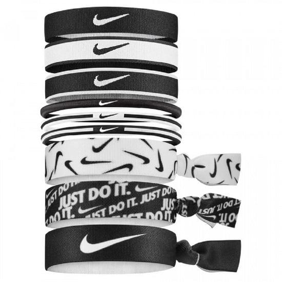 Nike Unisex Adult Hairband (Pack of 9) (Black/White) - Image 1