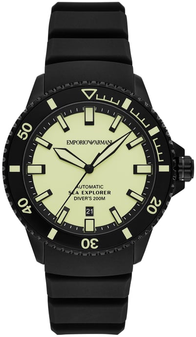 Emporio Armani Sea Explorer Heren Zwarte Horloge AR60085 - Image 1