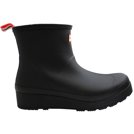 Hunter Play Shearling Insulated Short Womens Black Wellington Boots - Image 4