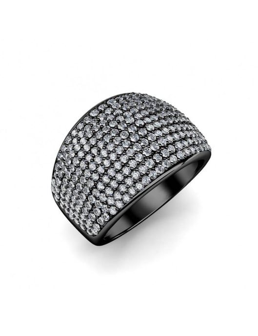 Glamour metallring - silver och grå - Image 1