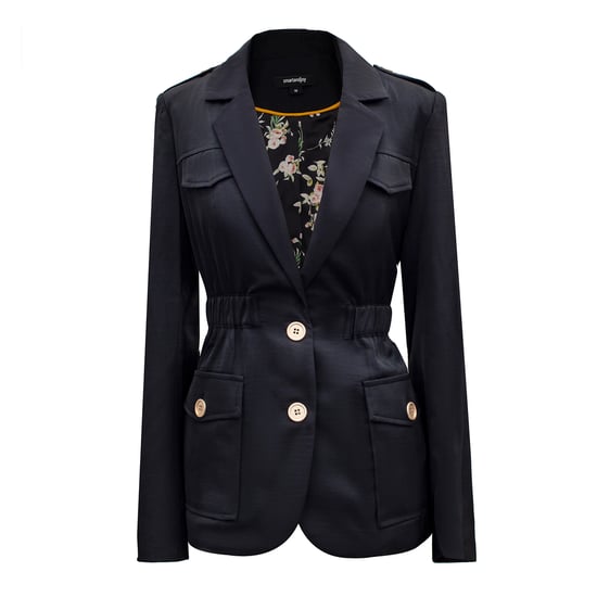 Safari blazer met verzamelde taille - Image 6