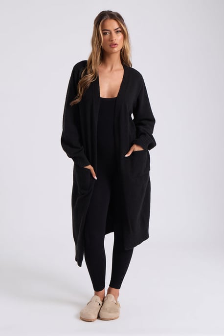Urban Bliss Black Longline Cardigan