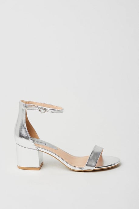 Thelma Ankle Strap Medium Block Heeled Sandals - Image 2
