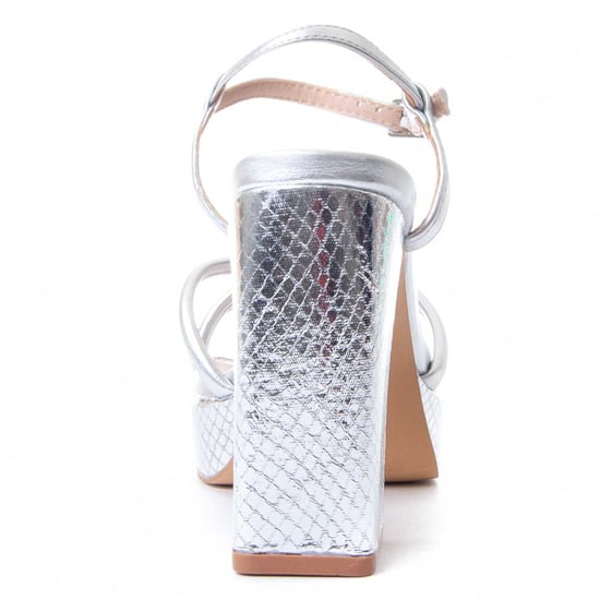 Montevita Heel Sandal Festsand10 In Silver