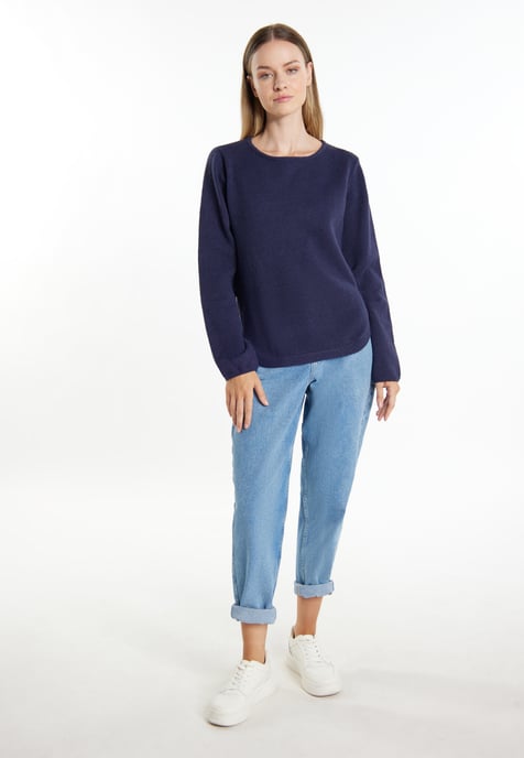 Dreimaster Knitted pullover women marine - Image 2
