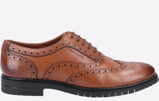 Hush Puppies Santiago Läderröda Herrskor Med Snörning - Image 1