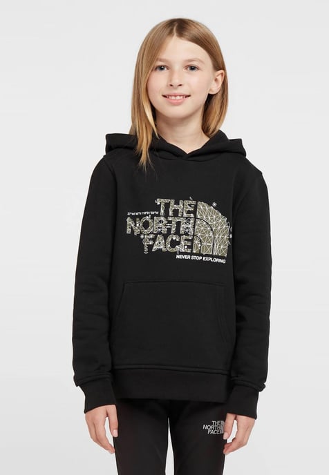 The North Face Kids Drew Peak Overhead Hoodie in Zwart - Image 2