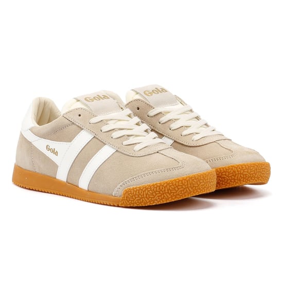 Gola Elan Suede Women's Bone/White Trainers - Image 1