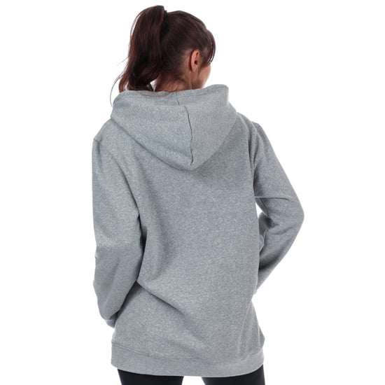 Women's adidas Originals Oversize Trefoil Hoody in Grey Marl