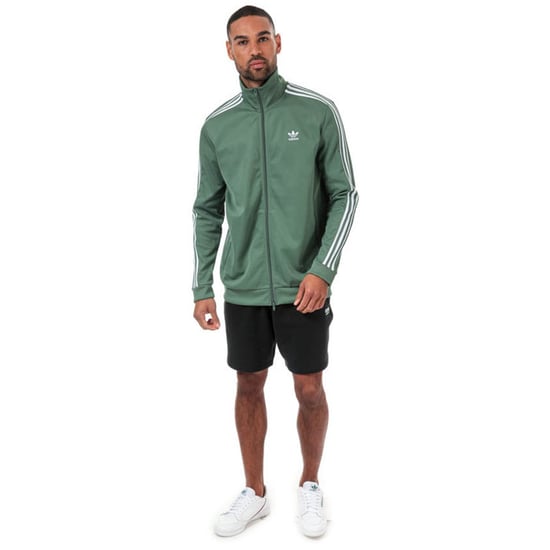 Men's adidas Originals Beckenbauer Track Top in Green - Image 3
