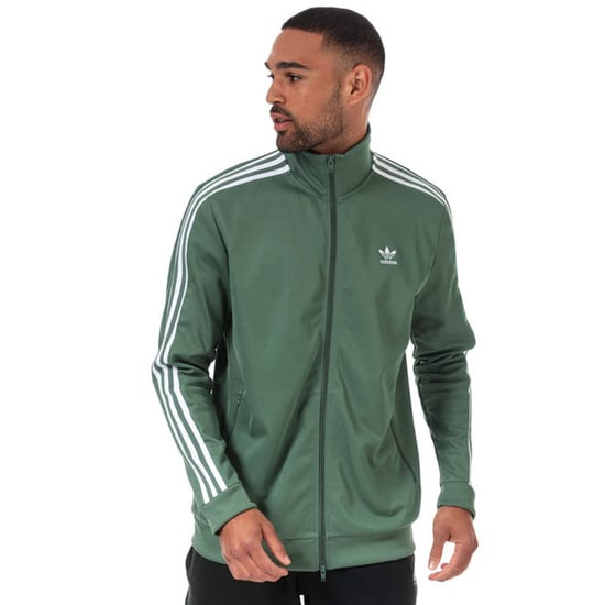 Men's adidas Originals Beckenbauer Track Top in Green - Image 4