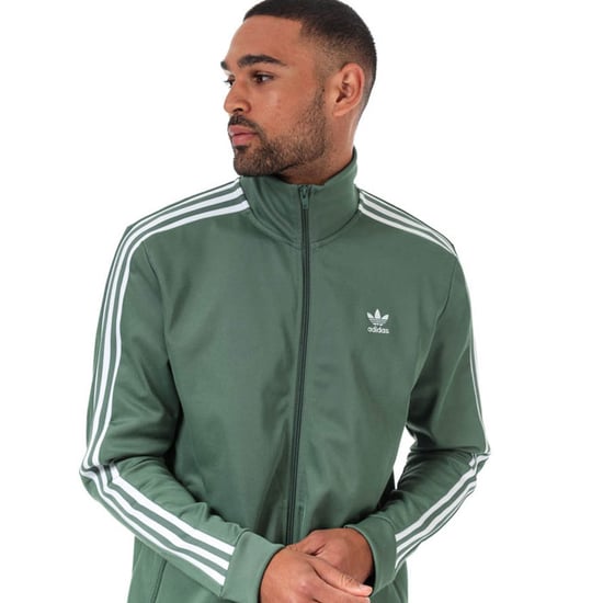 Men's adidas Originals Beckenbauer Track Top in Green - Image 5