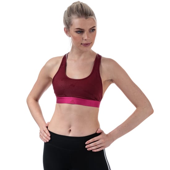 Women's adidas Don't Rest Iteration Bra in Burgundy
